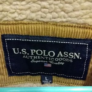 US POLO ASSN. Adult Large Tan Brown Cord